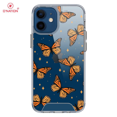 iPhone 12 Mini Cover - O'Nation Butterfly Dreams Series - 9 Designs - Clear Phone Case - Soft Silicon Borders