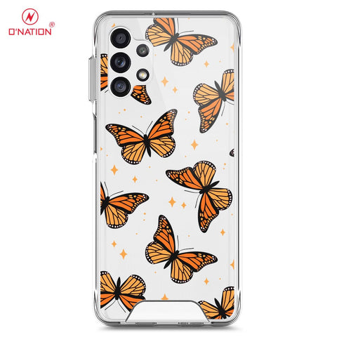 Samsung Galaxy A32 Cover - O'Nation Butterfly Dreams Series - 9 Designs - Clear Phone Case - Soft Silicon Borders