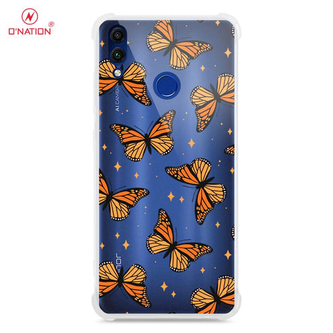 Huawei Honor 8c  Cover - O'Nation Butterfly Dreams Series - 9 Designs - Clear Phone Case - Soft Silicon Borders