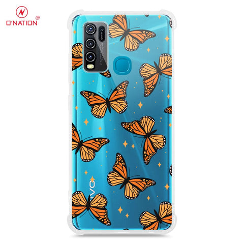 Vivo Y30 Cover - O'Nation Butterfly Dreams Series - 9 Designs - Clear Phone Case - Soft Silicon Borders