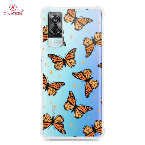 Vivo Y51 (2020 December) Cover - O'Nation Butterfly Dreams Series - 9 Designs - Clear Phone Case - Soft Silicon Borders