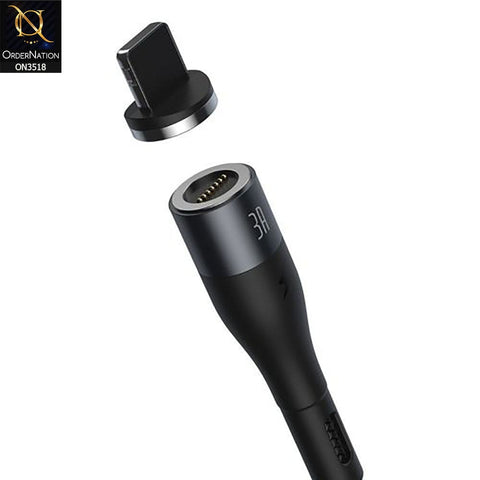 Baseus Zinc Magnetic iPhone Safe Fast Charging Data Cable 2.4A 1m - Black