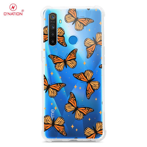 Realme 5s Cover - O'Nation Butterfly Dreams Series - 9 Designs - Clear Phone Case - Soft Silicon Borders