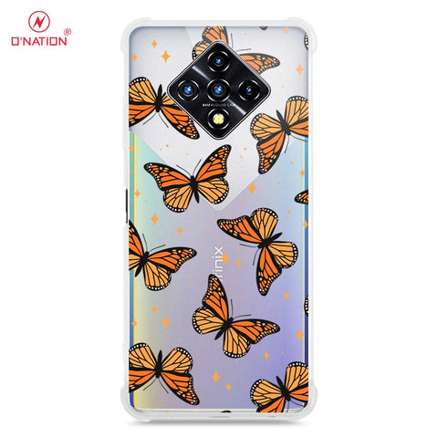 Infinix Zero 8 Cover - O'Nation Butterfly Dreams Series - 9 Designs - Clear Phone Case - Soft Silicon Borders