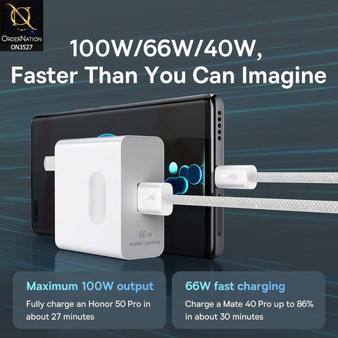 Baseus Dynamic USB to Type C Cable 100W 1M - White