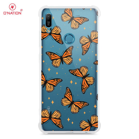 Huawei Y6 2019 / Y6 Prime 2019 Cover - O'Nation Butterfly Dreams Series - 9 Designs - Clear Phone Case - Soft Silicon Borders