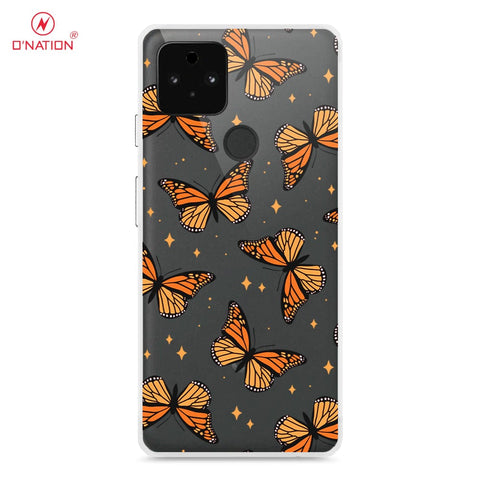 Google Pixel 5a Cover - O'Nation Butterfly Dreams Series - 9 Designs - Clear Phone Case - Soft Silicon Borders