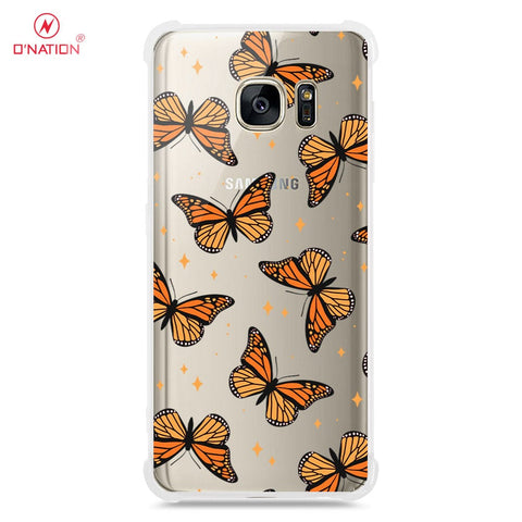 Samsung Galaxy S7 Cover - O'Nation Butterfly Dreams Series - 9 Designs - Clear Phone Case - Soft Silicon Borders