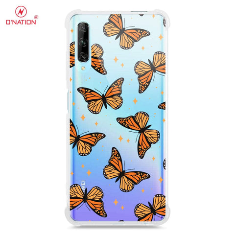 Huawei Y9s Cover - O'Nation Butterfly Dreams Series - 9 Designs - Clear Phone Case - Soft Silicon Borders