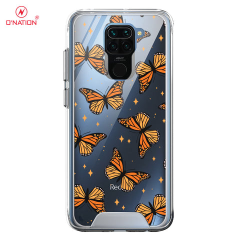 Xiaomi Redmi Note 9 Cover - O'Nation Butterfly Dreams Series - 9 Designs - Clear Phone Case - Soft Silicon Bordersx
