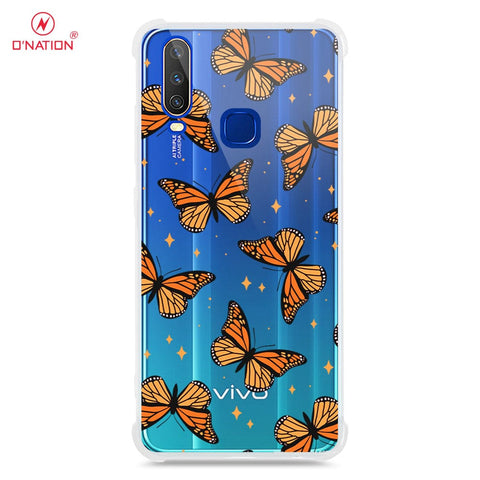 Vivo Y12 Cover - O'Nation Butterfly Dreams Series - 9 Designs - Clear Phone Case - Soft Silicon Borders