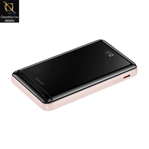 Baseus Magnetic Bracket Wireless 10,000mah Power Bank 20W - Pink