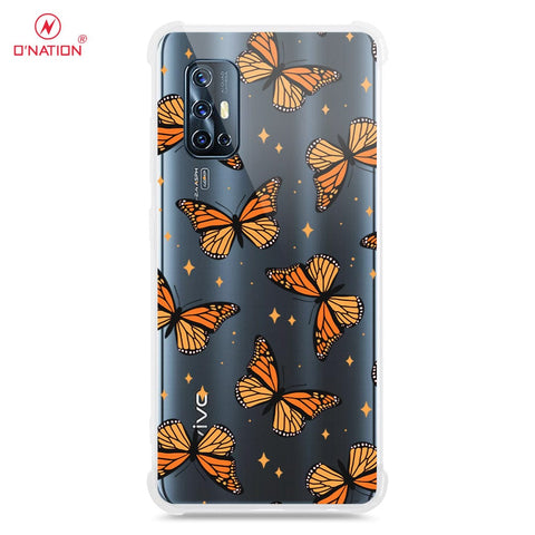 Vivo V17 Cover - O'Nation Butterfly Dreams Series - 9 Designs - Clear Phone Case - Soft Silicon Borders