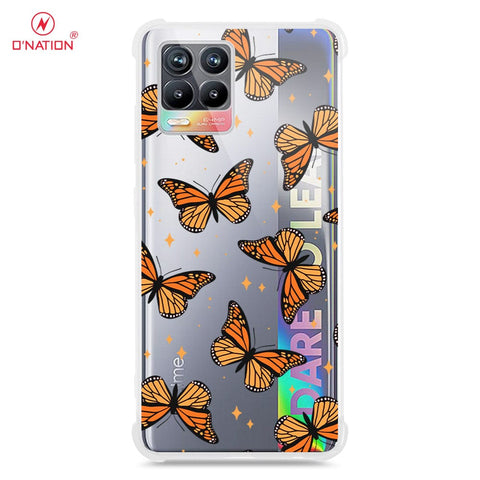 Realme 8 Cover - O'Nation Butterfly Dreams Series - 9 Designs - Clear Phone Case - Soft Silicon Borders