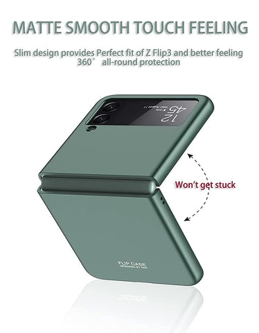 Samsung Galaxy Z Flip 3 5G Cover - White - GKK Ultra Slim PC Hard Shell Case