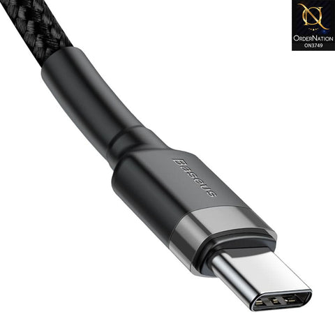 Baseus Cafule Series Type-C PD2.0 60W Flash Charge Cable(20V 3A) 2M Black