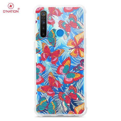 Realme 5s Cover - O'Nation Butterfly Dreams Series - 9 Designs - Clear Phone Case - Soft Silicon Borders