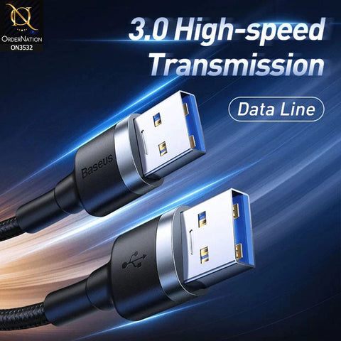 Baseus Cafule USB 3.0 Male To USB 3.0 Male 1M Cable 2A - Black