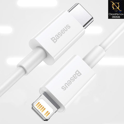 Baseus Superior Series TypeC To iPhone 20W Fast Charging Cable 2m - White