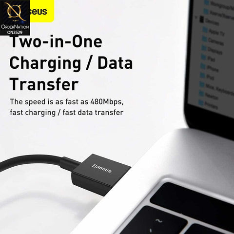 Baseus Superior Fast Charging iPhone Cable 2m 2.4A - Black