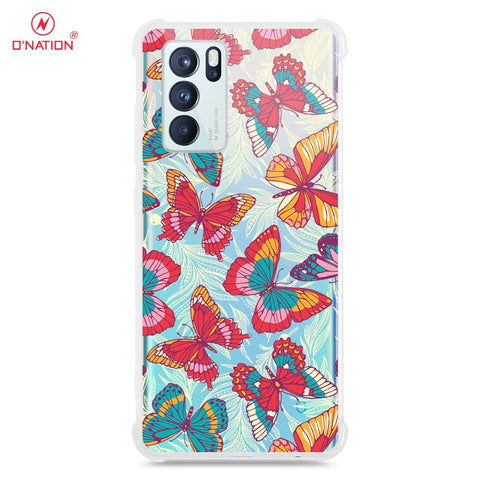 Oppo Reno 6 Pro 5G Cover - O'Nation Butterfly Dreams Series - 9 Designs - Clear Phone Case - Soft Silicon Borders