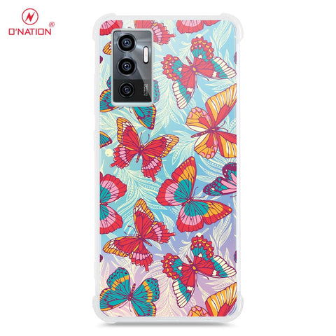 Vivo V23e Cover - O'Nation Butterfly Dreams Series - 9 Designs - Clear Phone Case - Soft Silicon Borders