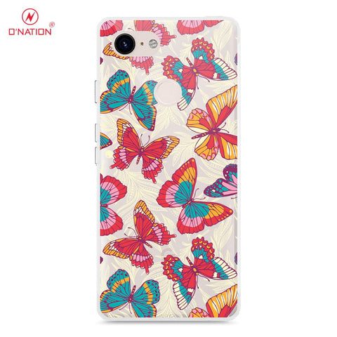 Google Pixel 3 Cover - O'Nation Butterfly Dreams Series - 9 Designs - Clear Phone Case - Soft Silicon Borders