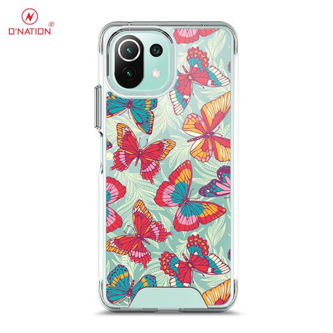 Xiaomi Mi 11 Lite Cover - O'Nation Butterfly Dreams Series - 9 Designs - Clear Phone Case - Soft Silicon Bordersx
