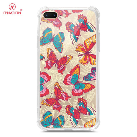 iPhone 8 Plus / 7 Plus Cover - O'Nation Butterfly Dreams Series - 9 Designs - Clear Phone Case - Soft Silicon Borders
