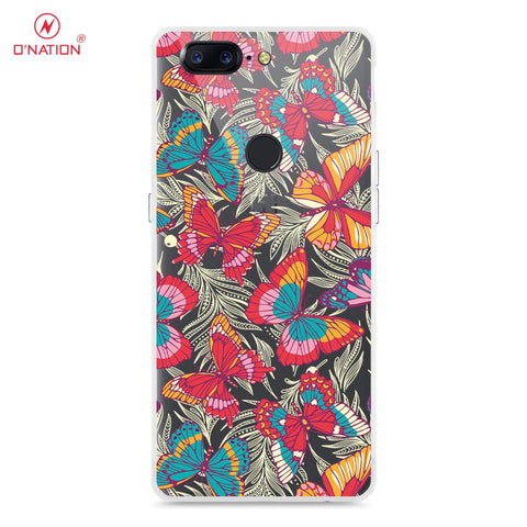 OnePlus 5T Cover - O'Nation Butterfly Dreams Series - 9 Designs - Clear Phone Case - Soft Silicon Borders