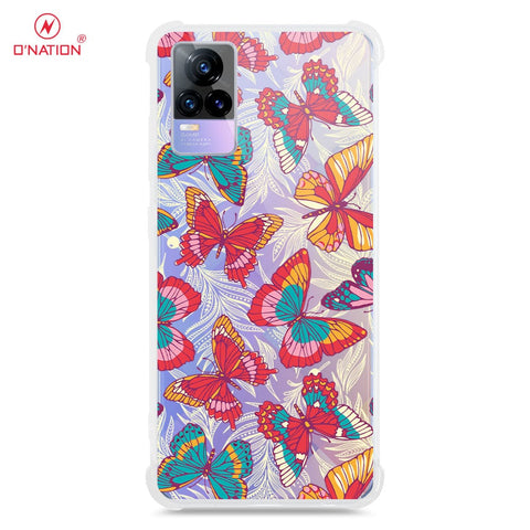 Vivo V21E Cover - O'Nation Butterfly Dreams Series - 9 Designs - Clear Phone Case - Soft Silicon Borders
