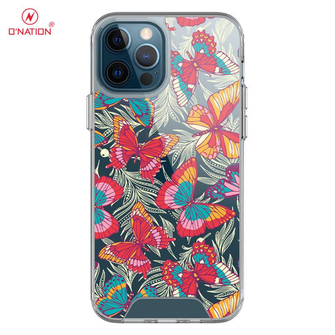 iPhone 12 Pro Cover - O'Nation Butterfly Dreams Series - 9 Designs - Clear Phone Case - Soft Silicon Borders