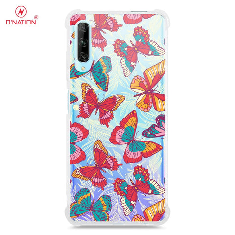 Huawei Y9s Cover - O'Nation Butterfly Dreams Series - 9 Designs - Clear Phone Case - Soft Silicon Borders