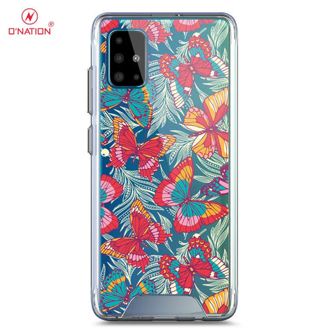 Samsung Galaxy A51 Cover - O'Nation Butterfly Dreams Series - 9 Designs - Clear Phone Case - Soft Silicon Borders