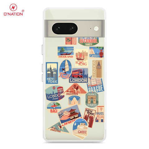 Google Pixel 7 Cover - Personalised Boarding Pass Ticket Series - 5 Designs - Clear Phone Case - Soft Silicon Borders