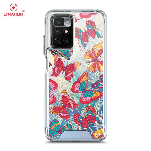 Xiaomi Redmi 10 Cover - O'Nation Butterfly Dreams Series - 9 Designs - Clear Phone Case - Soft Silicon Borders