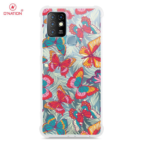 Infinix Hot 10 Cover - O'Nation Butterfly Dreams Series - 9 Designs - Clear Phone Case - Soft Silicon Borders