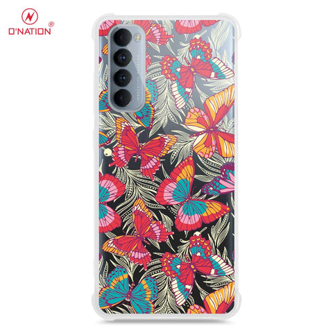 Oppo Reno 4 Pro Cover - O'Nation Butterfly Dreams Series - 9 Designs - Clear Phone Case - Soft Silicon Borders U7