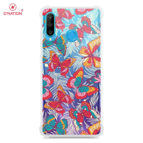 Huawei P30 Lite Cover - O'Nation Butterfly Dreams Series - 9 Designs - Clear Phone Case - Soft Silicon Borders