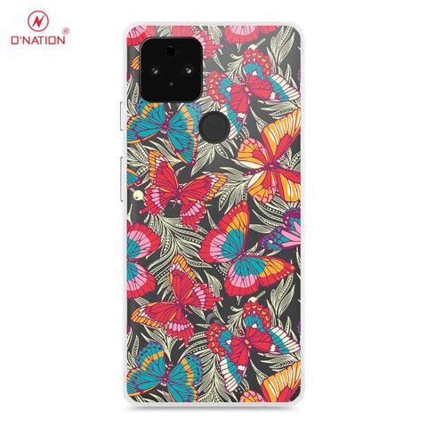 Google Pixel 5a Cover - O'Nation Butterfly Dreams Series - 9 Designs - Clear Phone Case - Soft Silicon Borders