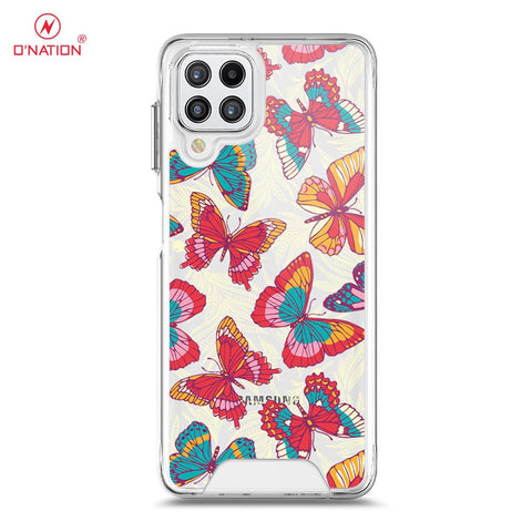Samsung Galaxy M32 Cover - O'Nation Butterfly Dreams Series - 9 Designs - Clear Phone Case - Soft Silicon Borders