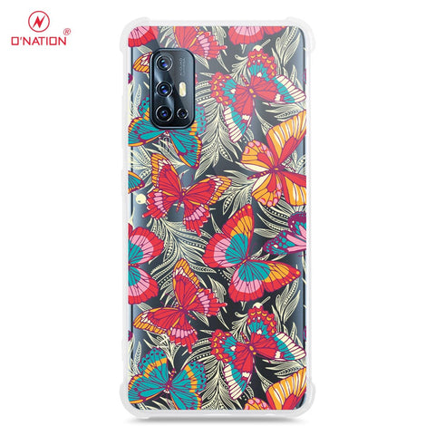 Vivo V17 Cover - O'Nation Butterfly Dreams Series - 9 Designs - Clear Phone Case - Soft Silicon Borders