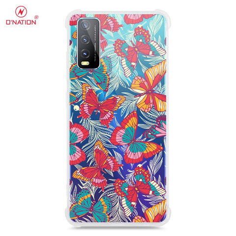 Vivo Y20 Cover - O'Nation Butterfly Dreams Series - 9 Designs - Clear Phone Case - Soft Silicon Borders