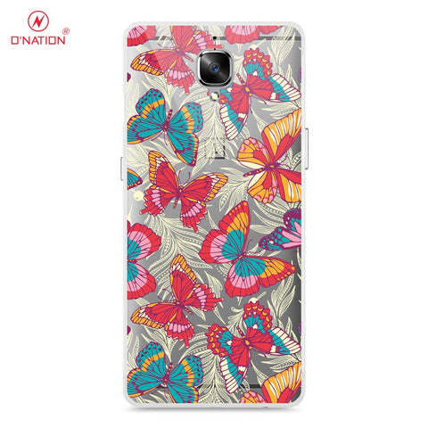 OnePlus 3 Cover - O'Nation Butterfly Dreams Series - 9 Designs - Clear Phone Case - Soft Silicon Borders