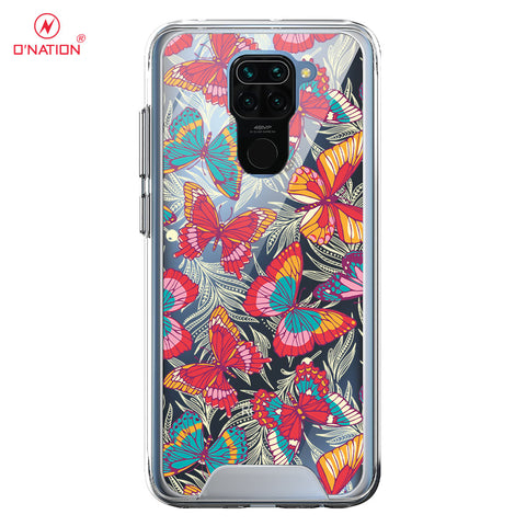 Xiaomi Redmi Note 9 Cover - O'Nation Butterfly Dreams Series - 9 Designs - Clear Phone Case - Soft Silicon Bordersx