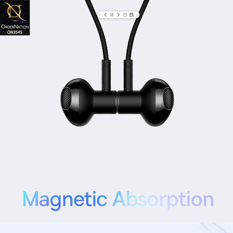 Baseus Bowie P1 Wireless Neckband Earphone - Black