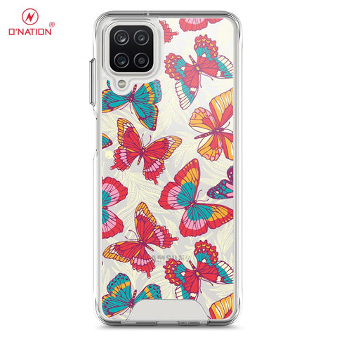 Samsung Galaxy A12 Nacho Cover - O'Nation Butterfly Dreams Series - 9 Designs - Clear Phone Case - Soft Silicon Borders