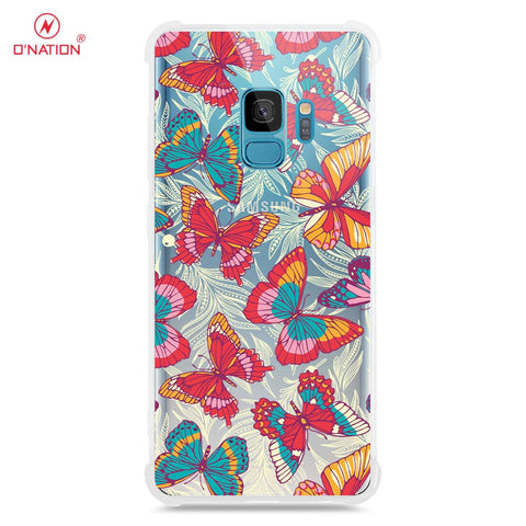 Samsung Galaxy S9 Cover - O'Nation Butterfly Dreams Series - 9 Designs - Clear Phone Case - Soft Silicon Borders