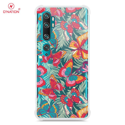 Xiaomi Mi Note 10 Cover - O'Nation Butterfly Dreams Series - 9 Designs - Clear Phone Case - Soft Silicon Borders