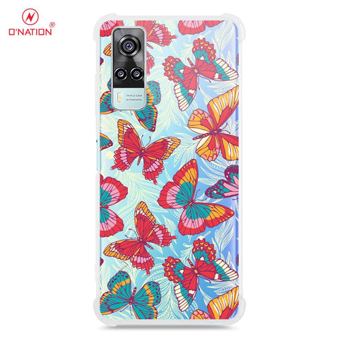 Vivo Y53s 4G Cover - O'Nation Butterfly Dreams Series - 9 Designs - Clear Phone Case - Soft Silicon Borders